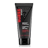GUESS Effect Grooming BOOST 2-in-1 Hair and Body Wash with Caffeine for Men, 6.7 Fl Oz