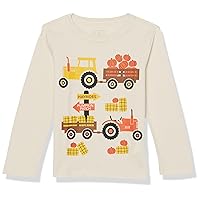 The Children's Place Baby and Toddler Long Sleeve Fall Thanksgiving Graphic T-Shirt