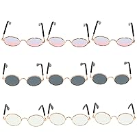 ERINGOGO 45 Pcs Glasses Vintage Accessories Kid Toy Fashion Dolls Eyewear Dog Costume Photo Props Girl Puppy Accessories Retro Toys Kids Playset Metal Child Personality Headgear