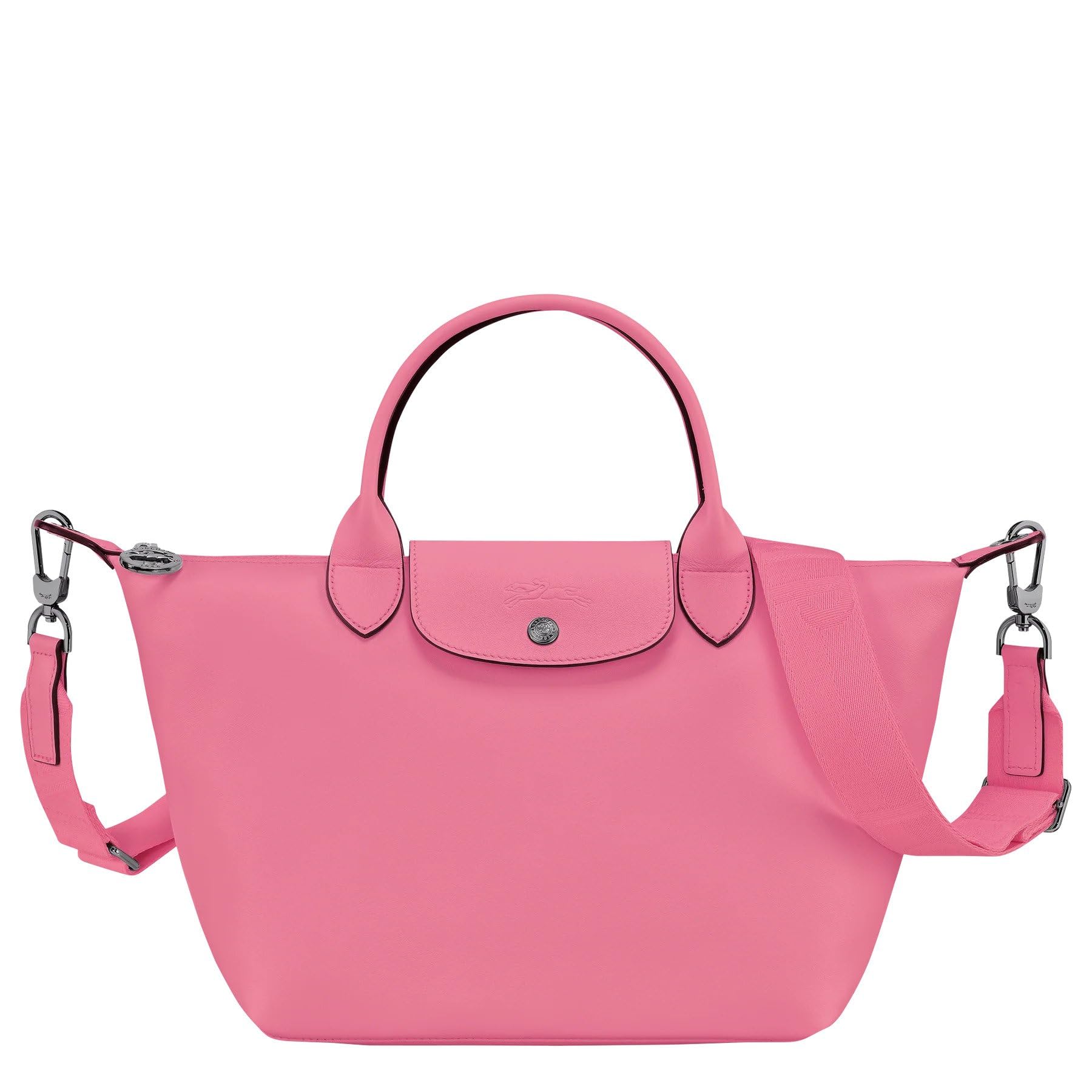 Longchamp 'Small Cuir Leather Top Handle Tote Shoulder Bag, Pink