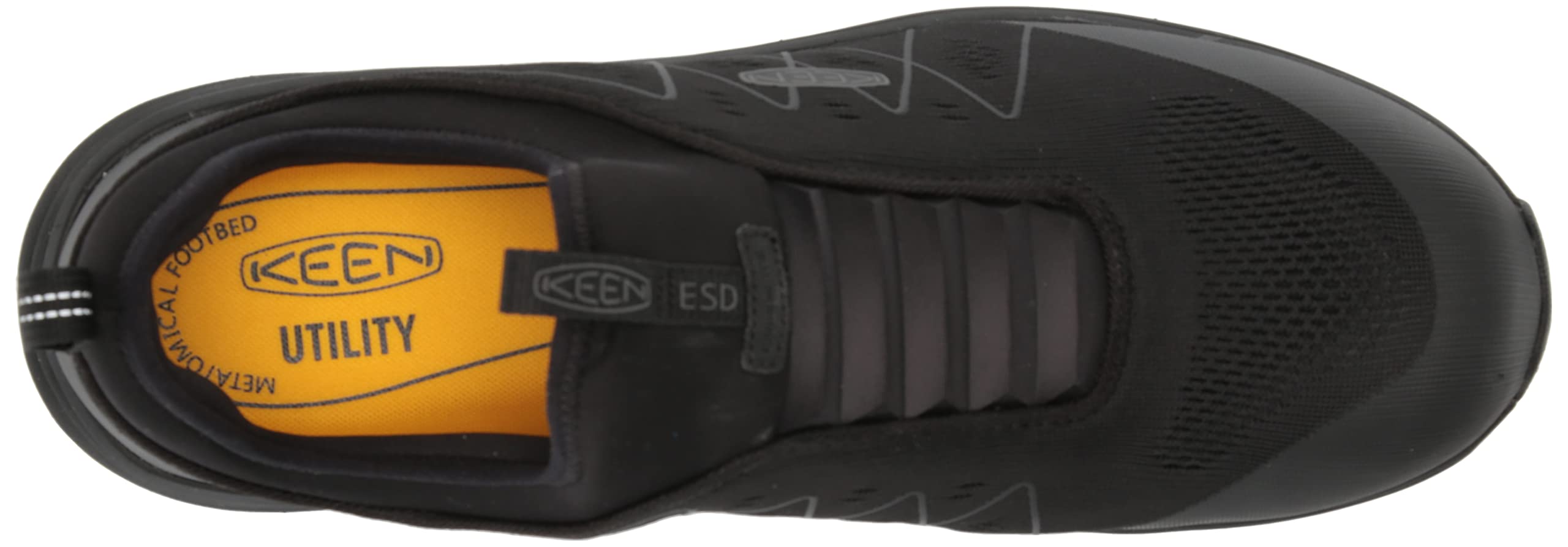 KEEN Utility Men's Vista Energy Shift Low Height Composite Toe ESD Slip on Industrial Work Shoes