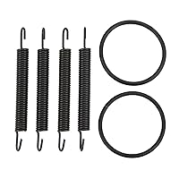 Keenso ATV Springs and O Ring Kit, Motorcycle Pipe Metal Springs O Ring 905072003000 Replacement for YFZ350 Banshee 1987 to 2006 Hooks/Calipers/Flanges
