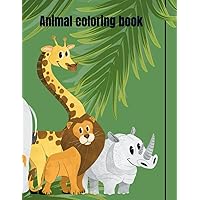 Animal coloring book (French Edition)
