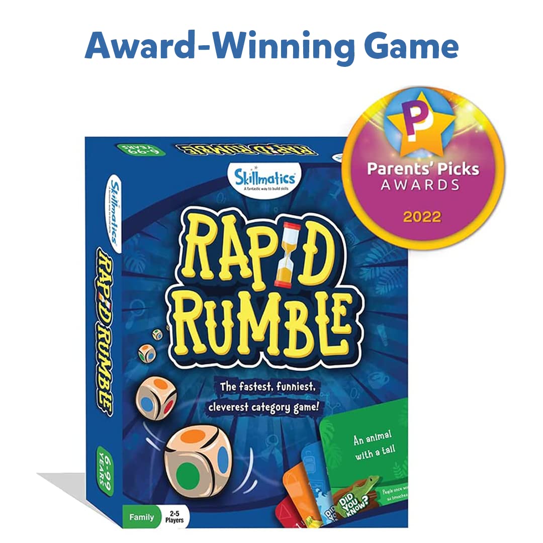 Skillmatics Rapid Rumble + Train of Thought Bundle | Super Fun Family Games | Gifts for Ages 6 and Up