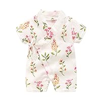 PAUBOLI Kimono Robe Newborn Cotton Yarn Robe Baby Romper Infant Japanese Pajamas…