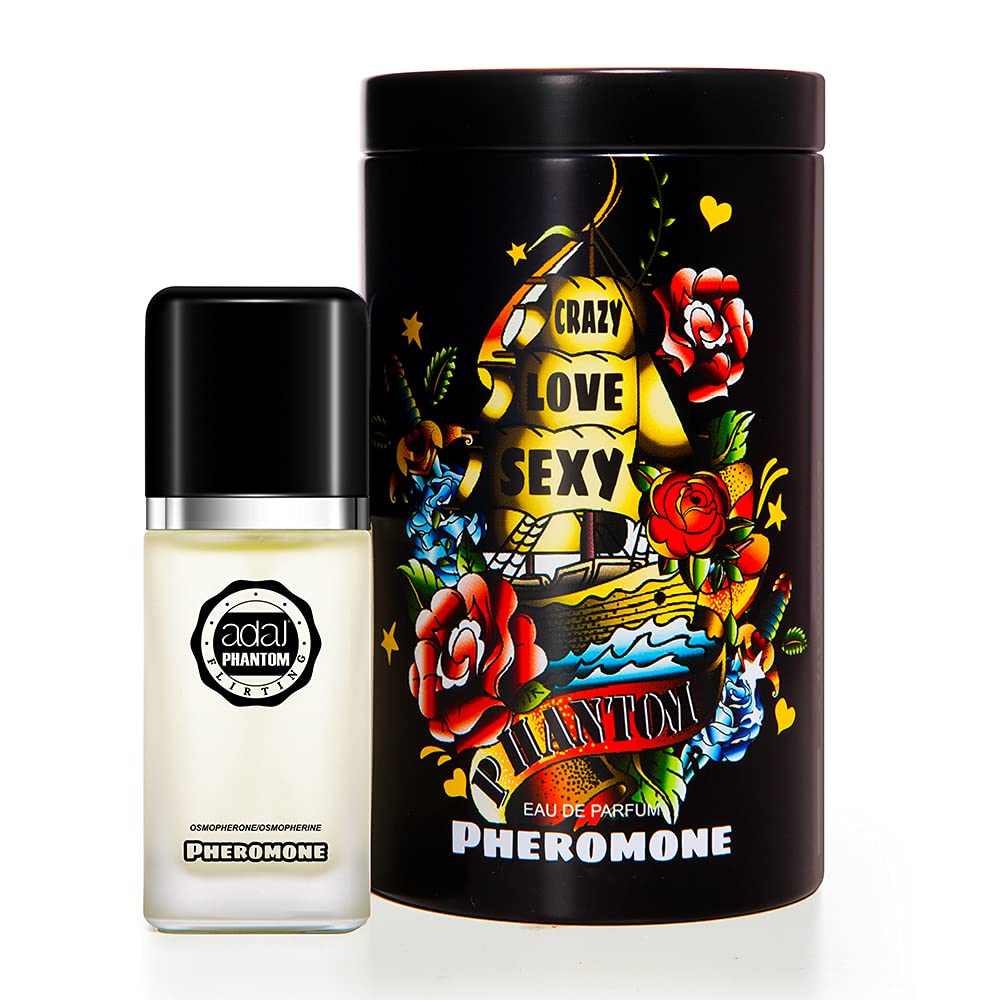 FragrantShare Cologne for Mens EDP Contains Pheromone Oil Perfume Phantom Nice Woody Aromatic Fragrance (Fougère)-0.8oz 25mL Portable -Black