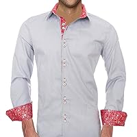 Valentines Day Dress Shirts | Dress Shirts with Hearts on Cuff | Hearts on Shirts | Vday Mens Shirts