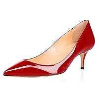 Eldof Women Kitten Heels Pumps | Pointed Toe Stiletto | 6.5cm Classic Court Shoes