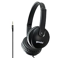 Gemini Sound DJ Equipment DJX-200 Technical for Mixing Beats Professional Studio Drums Over The Ear Audio DJ Recording Monitor Headphones, Black Closed Back