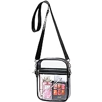 Clear Bag Stadium Approved - Clear Crossbody Purse Bag, with Adjustable Shoulder Strap for Women, Men