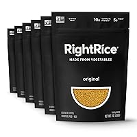 RightRice - Original (7oz. Pack of 6) - Made from Vegetables - High Protein, Vegan, non GMO, Gluten Free