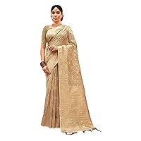 Party Zari Woven Designer Indian woman's Saree Organza Blouse sari Blouse 3729