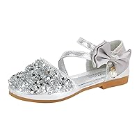 Infant Shoes Sandals Girls Baby Bowknot Kids Crystal Pearl Bling Princess Single Baby Shoes Baby Shoe Size 4 Girl