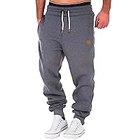 Men's Joggers Sweatpants Straight Leg Casual Loose Fit Workout Running Big and Tall Athletic Jogging Pants with Pockets,S-5XL