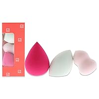 3INA Mini Blenders - Precise Sponge For Blending - Used To Apply Powder Or Liquid Foundation And Concealer - Smooth, Natural Finish - Portable And Easy To Use - Cruelty Free And Vegan - 3 Pc