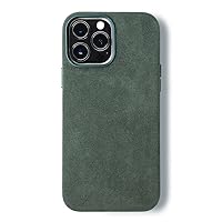 ALMA Alcantara Phone Case for iPhone 15 Series (15 Pro Max, Forest Green)