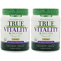Green Foods True Vitality Plant Protein Shake, Vanilla, 25.2 Ounce (Pack of 2)