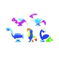 Raymond Geddes Dino Desk Pets (48 per Bag) – Tie Dye Dinosaur Desk Pets with Suction Cups - Assorted Dino Suction Toys