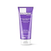 BeautyFit BeautyBum Nighttime Anti-Aging Stress Release Body Lotion - Helps with Muscle Recovery - Moisturizes and Smoothes Skin - Minimizes Dimples and Unwanted Skin Texture - Lavender Dream - 8 oz
