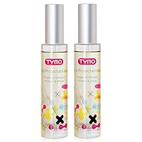 TYMO Heat Protectant for Hair with Argan Oil for Heated Styling Tools, Leave in Conditioner Spray to Smooth & Hydrate, Natural Pure Formulation, Multi-benefit Treatment, Lightweight Spray, Pack of 2
