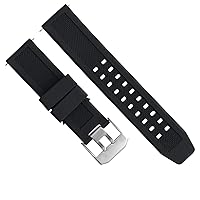 Ewatchparts 23MM RUBBER WATCH BAND STRAP FOR CITIZEN ECO DRIVE AT8020-03L BLACK H800-S081165