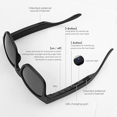 Mua GELETE Smart Audio Glasses Wireless Bluetooth Sunglasses Open