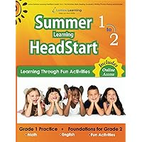 Lumos Summer Learning HeadStart, Grade 1 to 2 - Fun Activities, Math, Reading, Vocabulary, Writing, Phonics, Fluency and Grammar: Standards-Aligned ... (Summer Learning HeadStart by Lumos Learning)