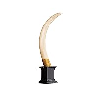 Design Toscano British Colonial Elephant Tusk Sculptural Trophy, Single