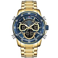 Top Luxury Brand Mens Sports Quartz Watch Waterproof Military Digital Man Steel Wristwatch Male Clock Relogio Masculino