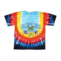 Grateful Dead Men's Butterfly Bears Tie Dye T-Shirt XX-Large Multi