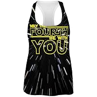 Old Glory May The Fourth Be with You All Over Womens Work Out Tank Top
