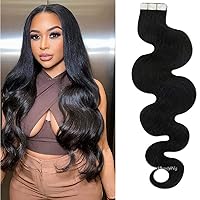 30inch Long Body Wave Tape in Human Hair Extension Malaysian Remy Hair Adhesive Skin Weft Tape on Hair #Natural Color #2#4 100g 40pcs (28inch 100g 40pcs, 4(Dark Brown))