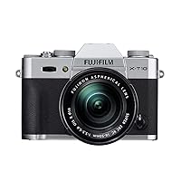 Fujifilm X-T10 Silver Mirrorless Digital Camera Kit with XC16-50mm F3.5-5.6 OIS II Lens