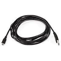 Monoprice 10-Feet USB A to mini-B 5pin 28/28AWG Cable (103897) Black