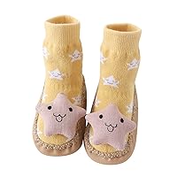 Cute Children Toddler Shoes Autumn and Winter Boys and Girls Floor Socks Shoes Flat Bottom Non Slip Girl Slip on Shoes