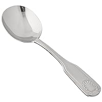 Winco 12-Piece Toulouse Bouillon Spoon Set, 18-0 Extra Heavy Weight Stainless Steel
