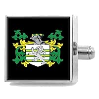 Weldon Ireland Heraldry Crest Sterling Silver Cufflinks Engraved Message Box