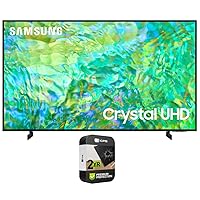 Samsung UN50CU8000FXZA 50 inch Crystal UHD 4K Smart TV 2023 Bundle with 2 YR CPS Enhanced Protection Pack