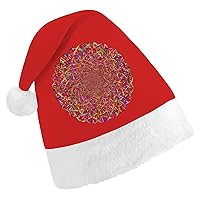 DNA Nucleic Acid Double Helix Circle Christmas Hat Funny Xmas Holiday Hat Party Supplies for Adults