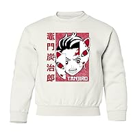 Tanjiro Cat Mask Anime Manga Demon Youth Crewneck Sweater