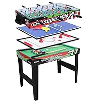 IFOYO 4 in 1 Multi Game Table for Kids, Soccer Foosball Table, Air Hockey Table, Pool Table, Table Tennis Table