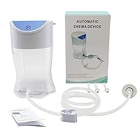 TopQuaFocus 2 Speeds Automatic Electric Enema Bucket , Coffee Enema Kit Built in Lithium Battery Power Anal Douche for Men Women Colon Cleansing, Rechargeable Enema Douche Cleaner 1QT…