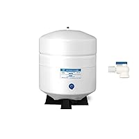 Max Water Systems Tank 4.4 Gallon Residential Pre-Pressurized Reverse Osmosis Water Storage Tank PA-E RO-132 + Valve
