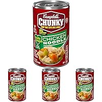 Campbell's Chunky Soup, Healthy Request Chicken Noodle Soup, 18.6 Oz Can (Pack of 4)