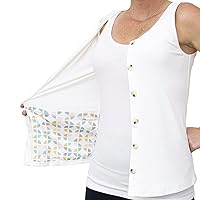Mastectomy Recovery Tank Top with Surgical Drain Pockets