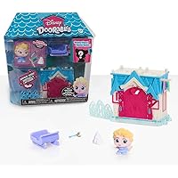 Disney Doorables Mini Playset Elsa’s Frozen Castle, 2.5-inch Playset with Figures, Officially Licensed Kids Toys for Ages 5 Up by Just Play