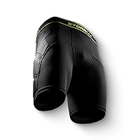 Unisex BodyShield Impact Sliders, High-Impact Protection, Sweat-Wicking, UV-Resistant Athletic Undershorts for Soccer & Heavy-Duty Sports, Black, Large