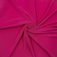Texco Inc Solid 4-Way Stretch Venezia Polyester Spandex, DIY Projects, Apparel Fabric, Hot Pink Neon 1 Yard