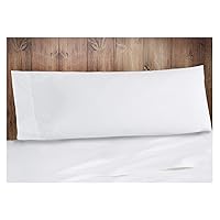 Luxury Collection –Body Pillow Cover – 100% GOTS Certified Organic Cotton – Sateen Weave – Ultra White Color