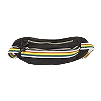 Designer INC womens Pride STRIPED WEBBING NY belt bag Bag 12-1/2